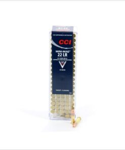 CCI Mini-Mag 22 LR Ammunition 0030 Copper-Plated Round Nose 40 Grain Case of 5000 Rounds