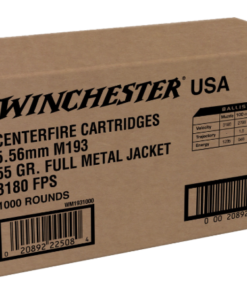 Winchester USA Ammunition 5.56x45mm NATO 55 Grain M193 Full Metal Jacket Value Pack