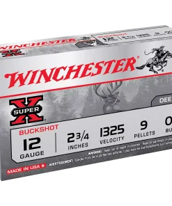 Winchester Super-X Buckshot Load 12 Gauge Shotshells - 5 Rounds