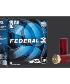 Federal Top Gun #8 Shot 12 Gauge Shotgun Shells - 25 Rounds